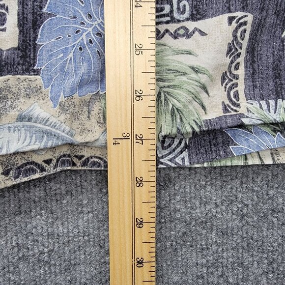 RJC‎ Hawaiian Shirt Mens Medium Floral Button Up Short Sleeve Tropical Turtle - Picture 5 of 7